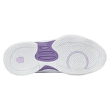 Juniors' Hypercourt Express 3 Tennis Shoes White and Purple Haze-Footwear-K-Swiss-84603-163-5-Tennis Express