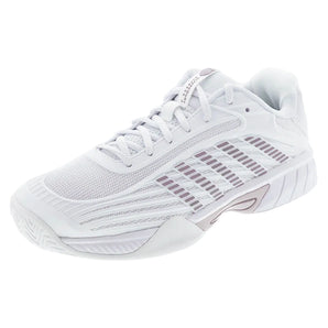 Juniors Hypercourt Express 3 Tennis Shoes White and Rose Gold,Footwear,K-Swiss,White/Rose Gold,1Y,Tennis Express,84603-190F26copy