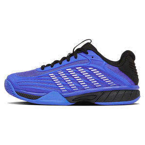 Juniors' Hypercourt Express 3 Tennis Shoes Dazzling Blue and Black-Footwear-K-Swiss-84603-416S26-1-Tennis Express