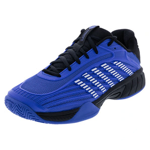Juniors' Hypercourt Express 3 Tennis Shoes Dazzling Blue and Black,Footwear,K-Swiss,1Y,DAZZLING_BLUE/BLACK,Tennis Express,84603-416S26copy