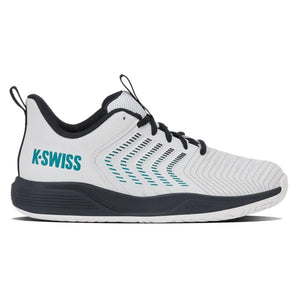 Juniors Ultrashot Light Tennis Shoes White and Carbon,Footwear,K-Swiss,,,Tennis Express,84896-148-originalcopy