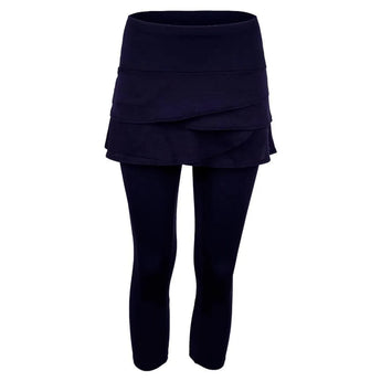 Women's Scallop Tennis Capri-Apparel-Lucky In Love-85341-401_MIDNIGHT-L-Tennis Express