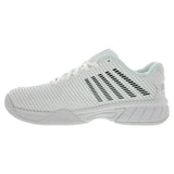 Juniors' Hypercourt Express 2 Tennis Shoes White and Black-Footwear-K-Swiss-86613-102F20-1-Tennis Express