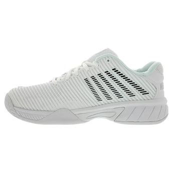 Juniors' Hypercourt Express 2 Tennis Shoes White and Black-Footwear-K-Swiss-86613-102F20-1-Tennis Express
