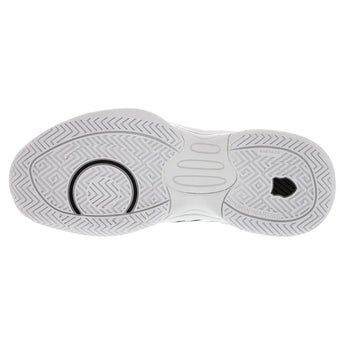 Juniors' Hypercourt Express 2 Tennis Shoes White and Black-Footwear-K-Swiss-86613-102F20-5-Tennis Express