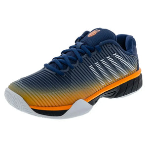 Juniors' Hypercourt Express 2 Tennis Shoes Blue Opal and Black,Footwear,K-Swiss,1Y,,Tennis Express,86613-407F25copy