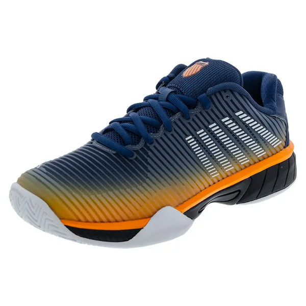 Juniors' Hypercourt Express 2 Tennis Shoes Blue Opal and Black,Footwear,K-Swiss,1Y,,Tennis Express,86613-407F25copy