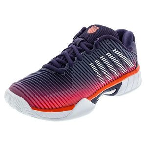 Juniors' Hypercourt Express 2 Tennis Shoes Purple Plumeria and White,Footwear,K-Swiss,1Y,,Tennis Express,86613-593F25copy