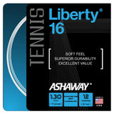 Liberty 16G Tennis String-Strings-Ashaway-87076-WHITE-L-Tennis Express