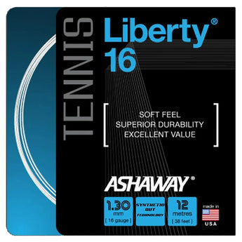 Liberty 16G Tennis String-Strings-Ashaway-87076-WHITE-L-Tennis Express