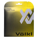 V-Feel Black Silver Spiral 16G Tennis String-Strings-Volkl-88880-1-Tennis Express