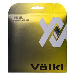 V-Feel Black Silver Spiral 16G Tennis String-Strings-Volkl-88880-1-Tennis Express