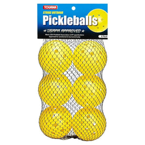 Outdoor Pickleballs 6 Pack Yellow-Balls-Tourna-90516-DEFAULT-L-Tennis Express