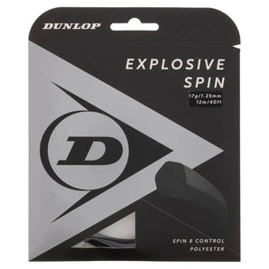 Explosive Spin Black 17G Tennis String-Strings-Dunlop-91225-DEFAULT-L-Tennis Express