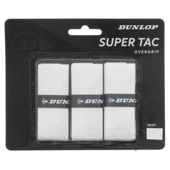 Super Tac Tennis Overgrip 3 Pack White-Accessories-Dunlop-91231-DEFAULT-L-Tennis Express