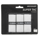 Super Tac Tennis Overgrip 3 Pack White-Accessories-Dunlop-91231-DEFAULT-L-Tennis Express