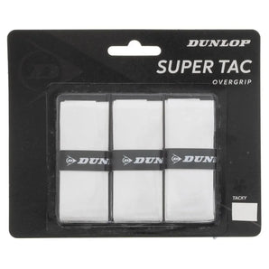 Super Tac Tennis Overgrip 3 Pack White-Accessories-Dunlop-91231-DEFAULT-L-Tennis Express
