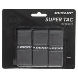 Super Tac Tennis Overgrip 3 Pack Black-Accessories-Dunlop-91233-DEFAULT-L-Tennis Express