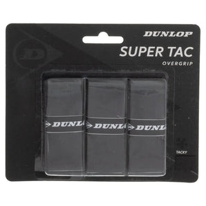Super Tac Tennis Overgrip 3 Pack Black-Accessories-Dunlop-91233-DEFAULT-L-Tennis Express