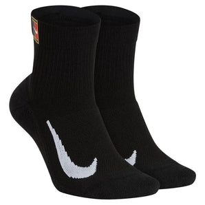 Court Multiplier Max Ankle Tennis Socks-Socks-Nike-91823-010_BLACK-L-Tennis Express
