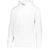Youth Wicking Fleece Hoodie-Apparel-Augusta-92368-005_WHITE-L-Tennis Express