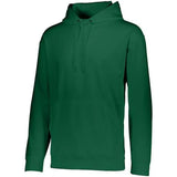 Youth Wicking Fleece Hoodie-Apparel-Augusta-92368-035_DK_GREEN-L-Tennis Express