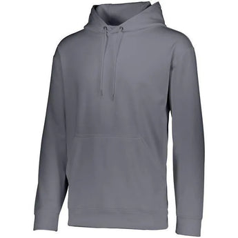 Youth Wicking Fleece Hoodie-Apparel-Augusta-92368-059_GRAPHITE-L-Tennis Express