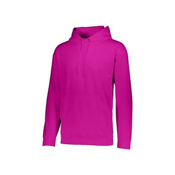 Youth Wicking Fleece Hoodie-Apparel-Augusta-92368-809_PWR_PINK-L-Tennis Express