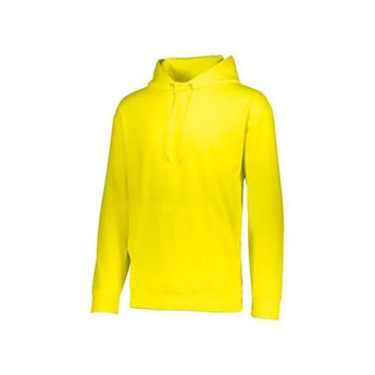 Youth Wicking Fleece Hoodie-Apparel-Augusta-92368-810_PWR_YELLOW-L-Tennis Express