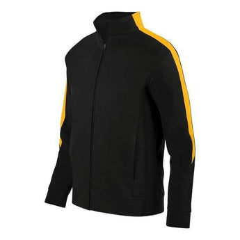 Youth Medalist Jacket 2.0-Apparel-Augusta-92370-421_BLACKGOLD-L-Tennis Express