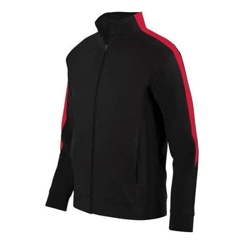 Youth Medalist Jacket 2.0-Apparel-Augusta-92370-424_BKRED-L-Tennis Express