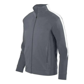 Youth Medalist Jacket 2.0-Apparel-Augusta-92370-R04_GREY-L-Tennis Express