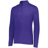 Youth Attain Wicking 1/4 Zip-Apparel-Augusta-92375-050_PURPLE-L-Tennis Express