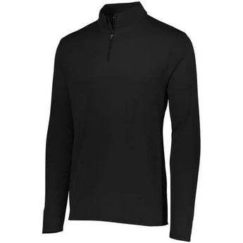 Youth Attain Wicking 1/4 Zip-Apparel-Augusta-92375-080_BLACK-L-Tennis Express