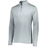 Youth Attain Wicking 1/4 Zip-Apparel-Augusta-92375-099_SILVER-L-Tennis Express