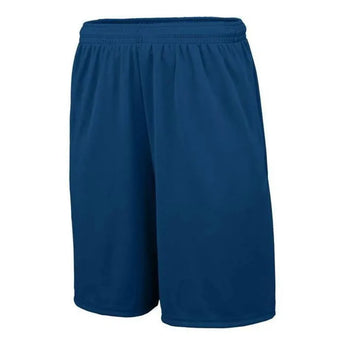 Youth Training Shorts With Pockets-Apparel-Augusta-92377-065_NAVY-L-Tennis Express