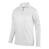 Youth Wicking Fleece Pullover-Apparel-Augusta-92384-005_WHITE-L-Tennis Express