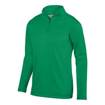 Youth Wicking Fleece Pullover-Apparel-Augusta-92384-030_KELLY-L-Tennis Express
