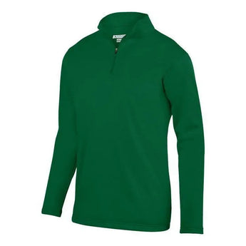 Youth Wicking Fleece Pullover-Apparel-Augusta-92384-035_DK_GREEN-L-Tennis Express