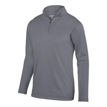 Youth Wicking Fleece Pullover-Apparel-Augusta-92384-059_GRAPHITE-L-Tennis Express