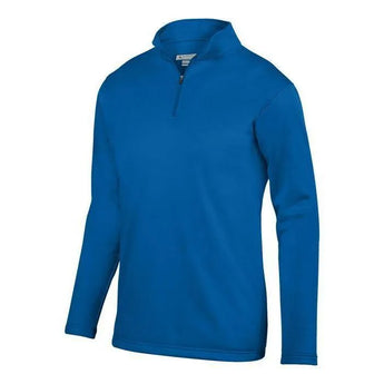 Youth Wicking Fleece Pullover-Apparel-Augusta-92384-060_ROYAL-L-Tennis Express