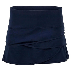 Women's Scallop Tennis Skort Midnight-Apparel-Lucky In Love-93191-DEFAULT-L-Tennis Express