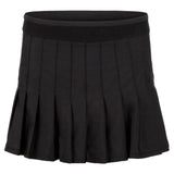 Women's Long Retro Pleated Tennis Skort-Apparel-Lucky In Love-93195-001_BLACK-L-Tennis Express
