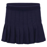 Women's Long Retro Pleated Tennis Skort-Apparel-Lucky In Love-93195-401_MIDNIGHT-L_7d3ebf86-8902-4b9a-bc68-e620adea472e-Tennis Express