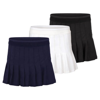 Women's Long Retro Pleated Tennis Skort-Apparel-Lucky In Love-93195-DEFAULT-L-Tennis Express