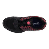 Women's X Court Tennis Shoes Black and Metallic Red,Footwear,K-Swiss,,,Tennis Express,93351-050S16-1-2