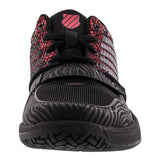Women's X Court Tennis Shoes Black and Metallic Red,Footwear,K-Swiss,,,Tennis Express,93351-050S16-1-4
