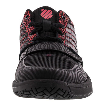 Women's X Court Tennis Shoes Black and Metallic Red,Footwear,K-Swiss,,,Tennis Express,93351-050S16-1-4