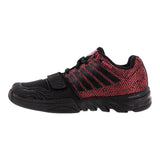 Women's X Court Tennis Shoes Black and Metallic Red,Footwear,K-Swiss,,,Tennis Express,93351-050S16-left