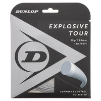 Silver - Explosive Tour Silver 17G Tennis String-Strings-Dunlop-93427-DEFAULT-L-Tennis Express